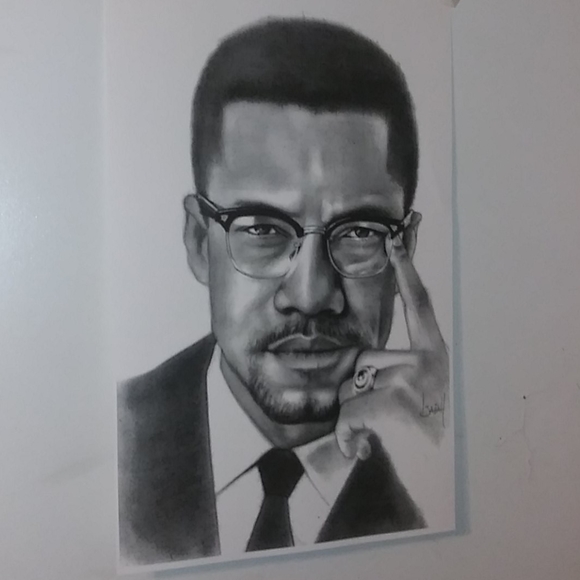 MALCOLM X PORTRAIT - Picture 2 of 3